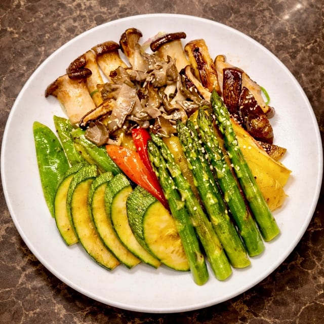 Mushroom and Veggie BBQ with Truffle.