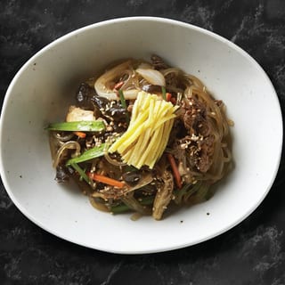 Stir-Fried Glass Noodles with Mushroom Lunch