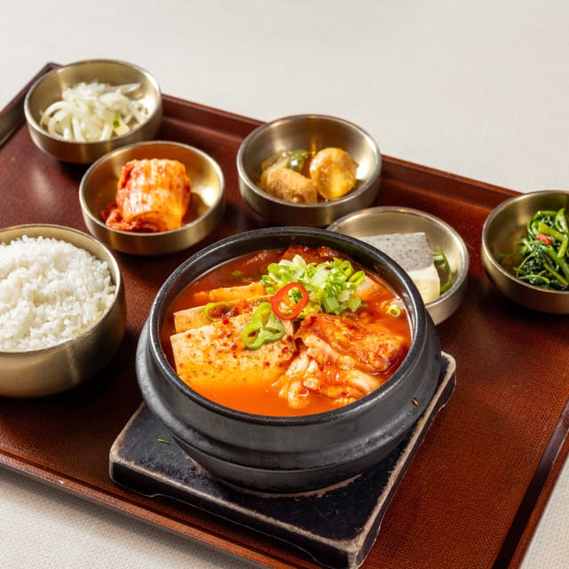 Kimchi Stew with Pork Lunch.