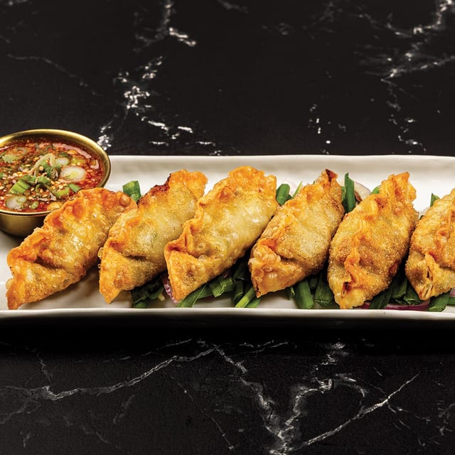 Fried Pork Dumplings Lunch.