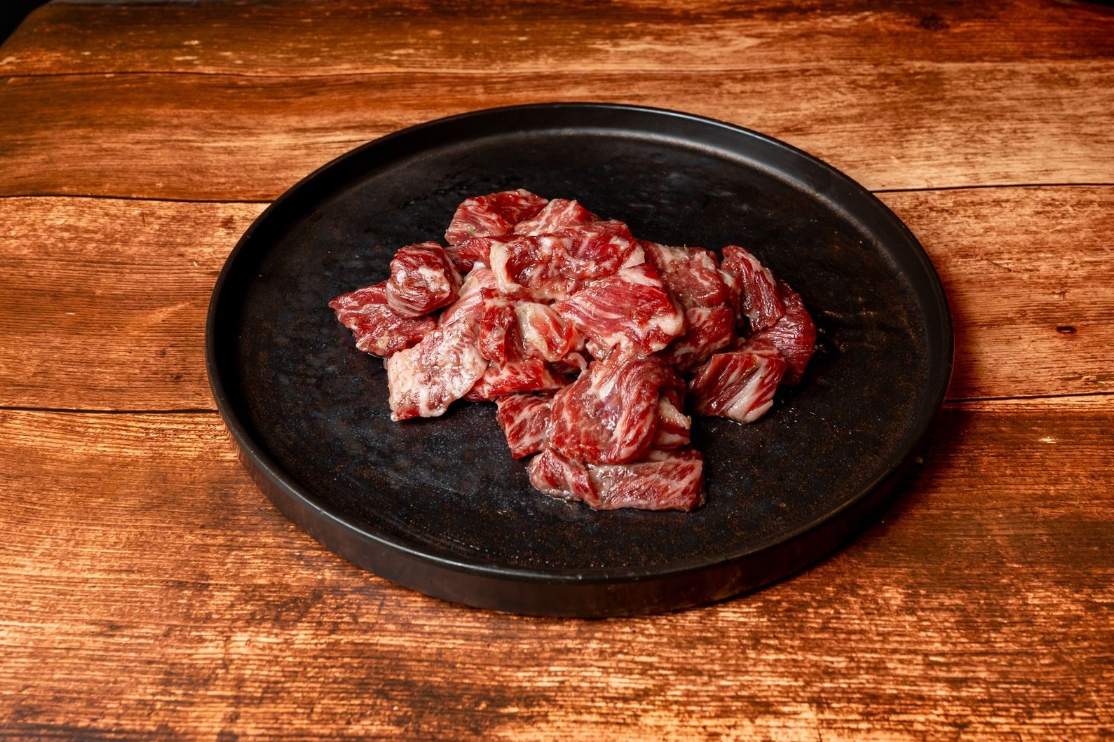 Seasoned Cubed Prime Short Rib Lunch.