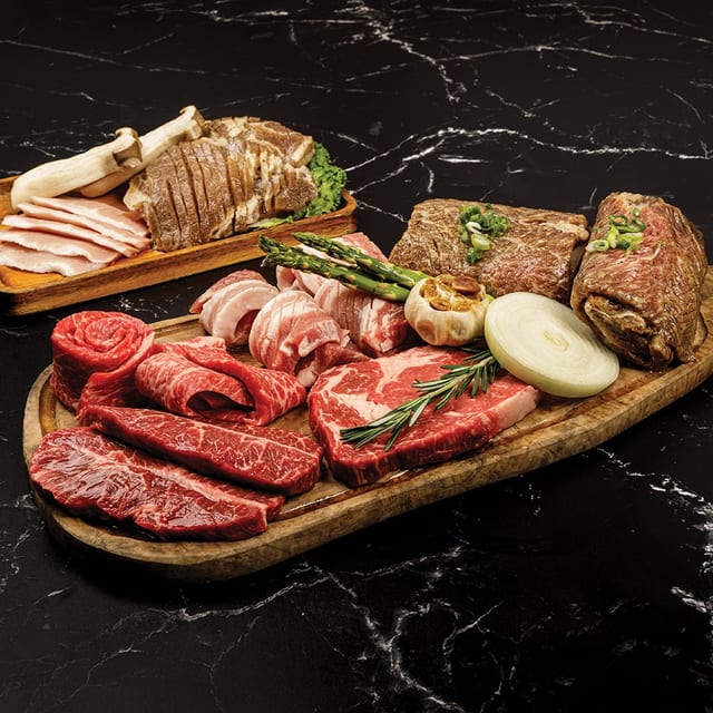 Party Beef and Seafood Platter.