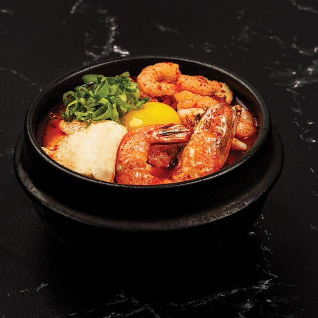 Spicy Soft Tofu Stew Lunch.