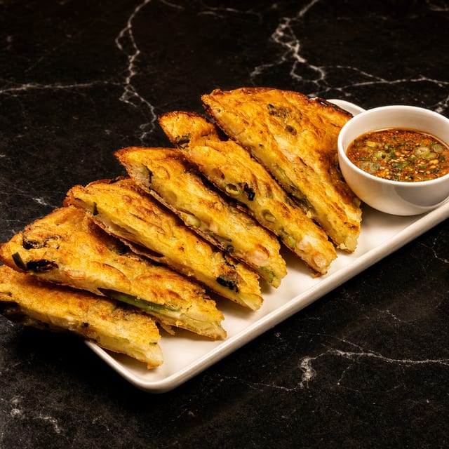 Korean Scallion Pancake.
