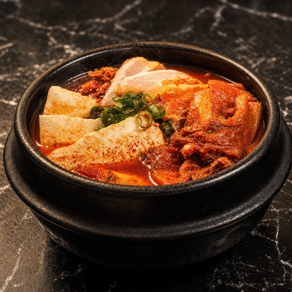 Kimchi Stew with Pork Lunch.