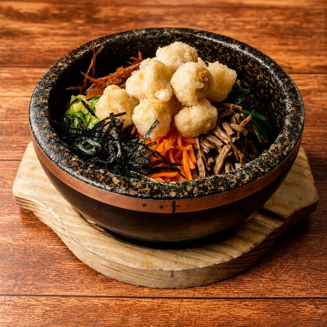 Hot Stone Pot Bibimbap Lunch.