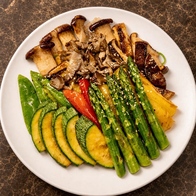 Mushroom and Veggie BBQ with Truffle.