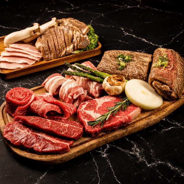 Party Beef and Seafood Platter.
