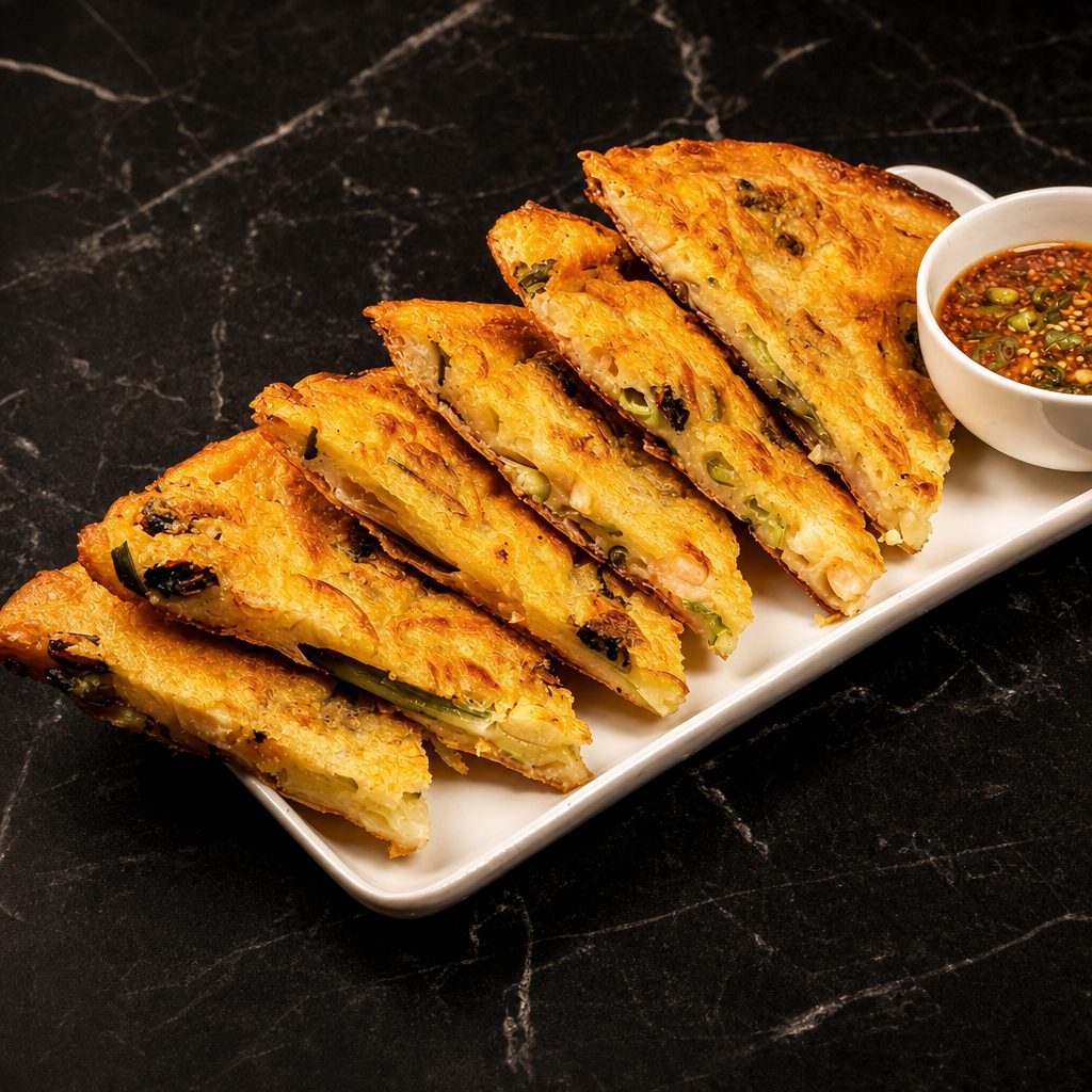 Korean Scallion Pancake Lunch.
