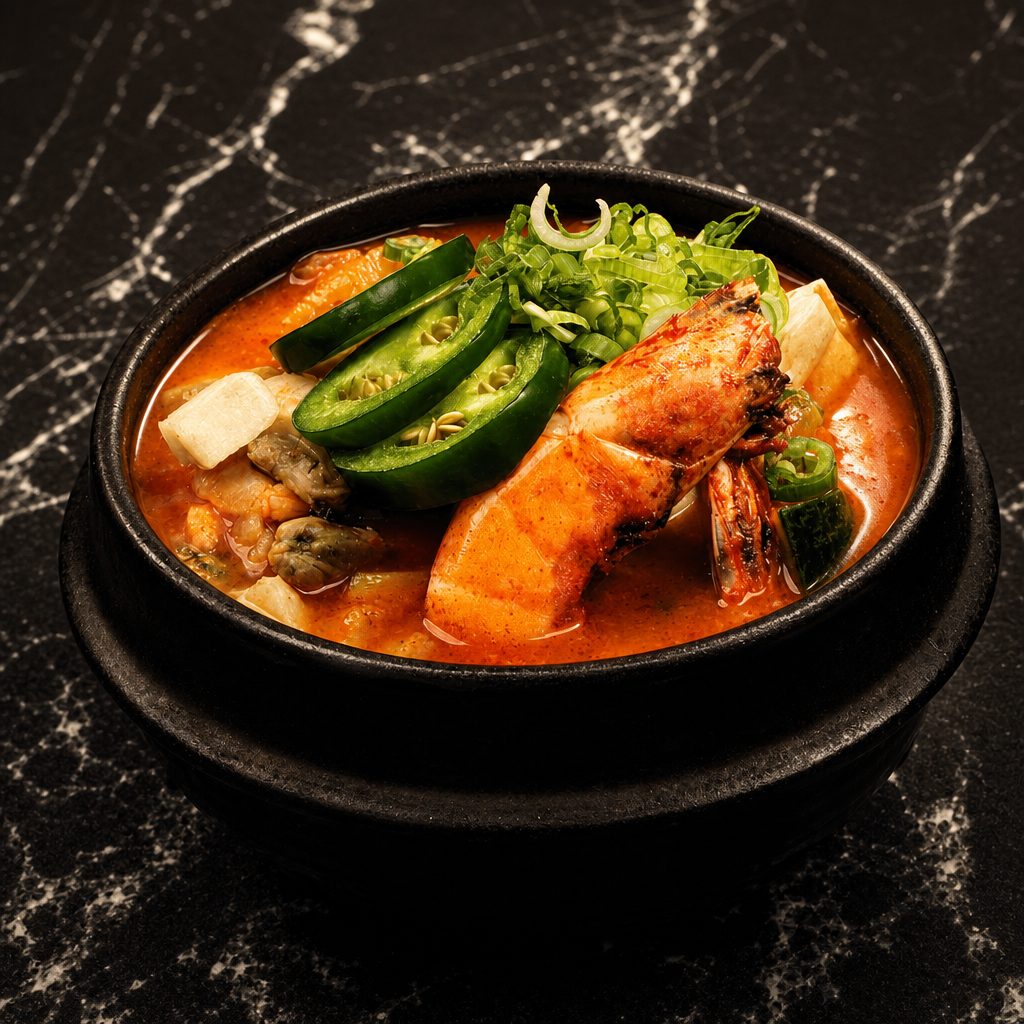 Savory Soybean Paste Stew Lunch.